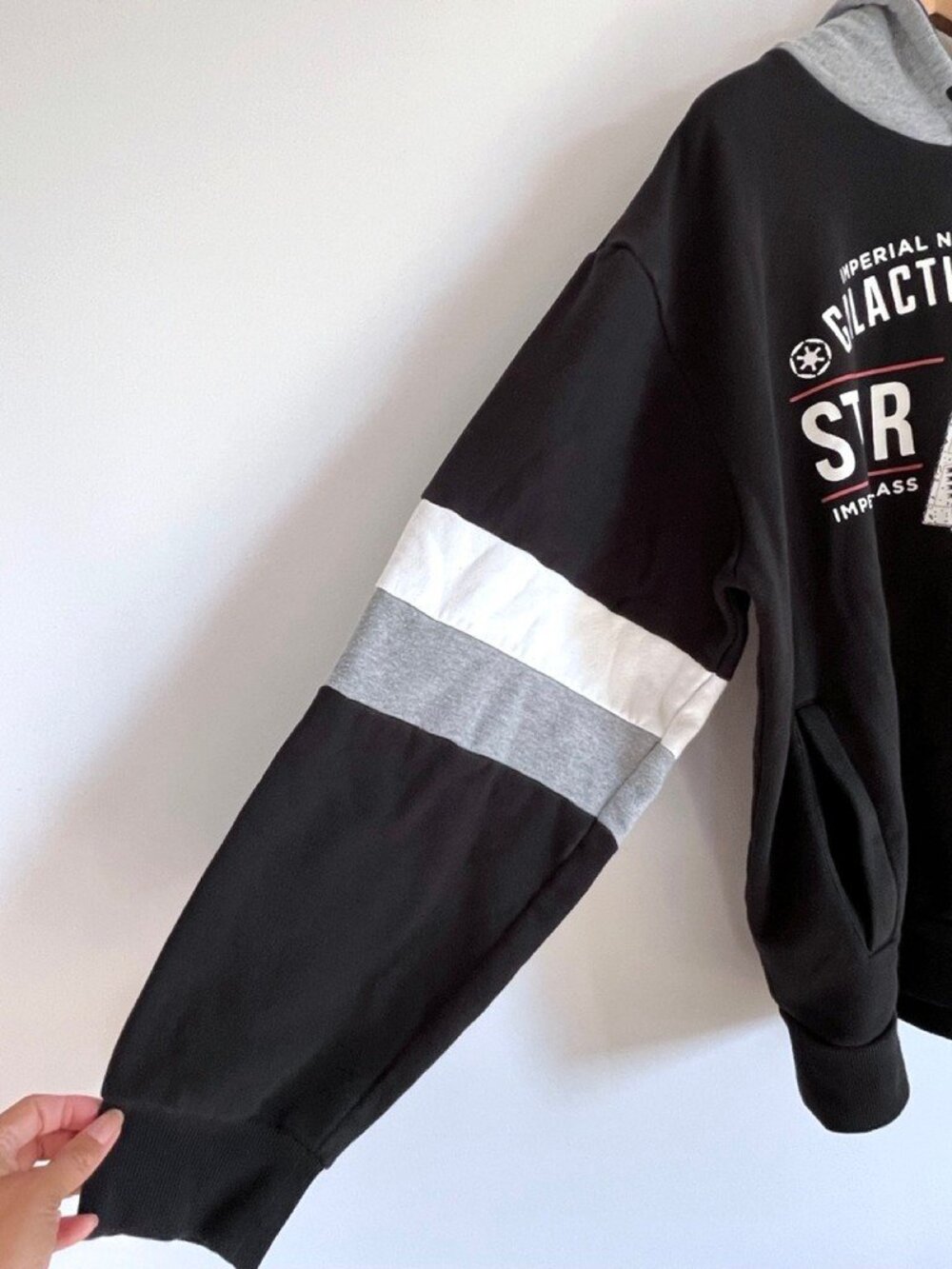 Star Wars Imperial Navy Star Destroyer Hoodie Black Gray L Streetwear - Picture 5 of 8